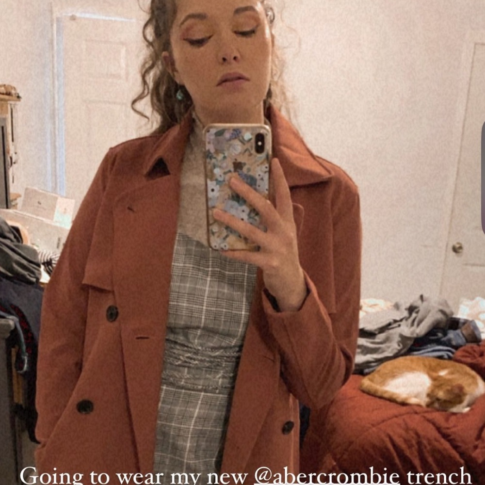 Abercrombie & Fitch Terracotta Trench Coat